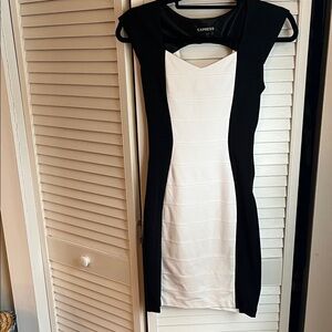 Express Monochrome Mini Dress